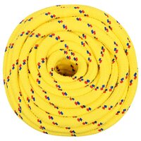 Boottouw 16 mm 25 m polypropyleen geel