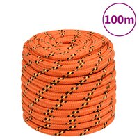 Boottouw 18 mm 100 m polypropyleen oranje