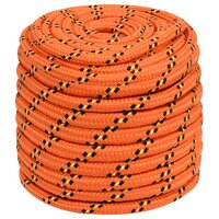 Boottouw 18 mm 100 m polypropyleen oranje
