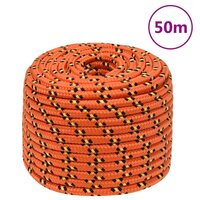 Boottouw 12 mm 50 m polypropyleen oranje