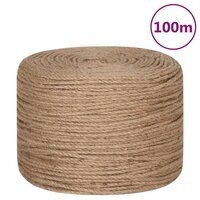 Touw 100 m lang 4 mm dik jute