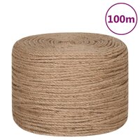 Touw 100 m lang 8 mm dik jute