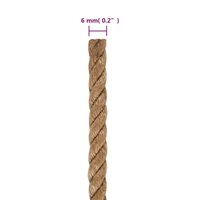 Touw 50 m lang 6 mm dik jute