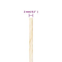 Touw 2 mm 3000 m 100% sisal