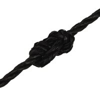 Werktouw 3 mm 50 m polypropeen zwart