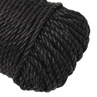 Werktouw 3 mm 50 m polypropeen zwart