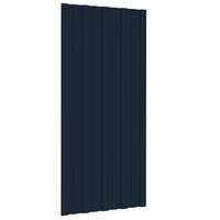 Dakpanelen 36 st 100x45 cm gegalvaniseerd staal antraciet