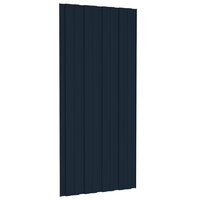 Dakpanelen 36 st 100x45 cm gegalvaniseerd staal antraciet