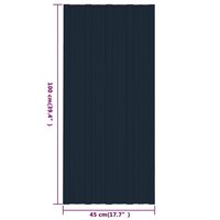 Dakpanelen 36 st 100x45 cm gegalvaniseerd staal antraciet