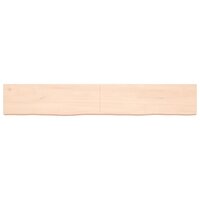 Wastafelblad 180x30x(2-6) cm onbehandeld massief hout