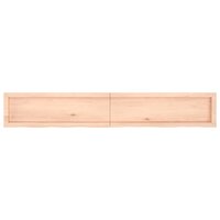 Wastafelblad 180x30x(2-6) cm onbehandeld massief hout