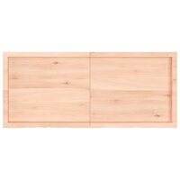 Wastafelblad 140x60x(2-4) cm onbehandeld massief hout