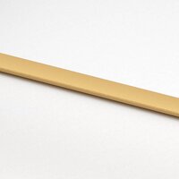 Schuifdeur 76x205 cm mat ESG-glas en aluminium goudkleurig