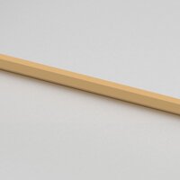Binnendeur smal 76x201,5 cm gehard glas en aluminium goudkleur