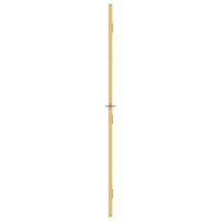 Binnendeur smal 93x201,5 cm gehard glas en aluminium goudkleur