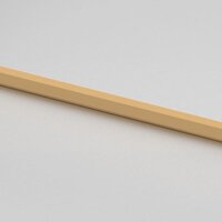 Binnendeur smal 93x201,5 cm gehard glas en aluminium goudkleur