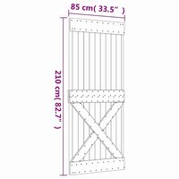Deur NARVIK 85x210 cm massief grenenhout