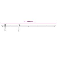 Schuifdeur met beslag 85x210 cm massief grenenhout