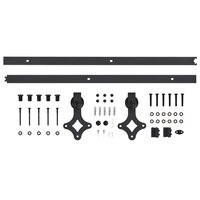 Schuifdeur met beslag 85x210 cm massief grenenhout