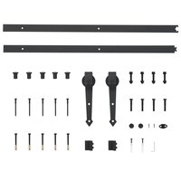 Schuifdeur met beslag 85x210 cm massief grenenhout
