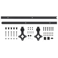 Schuifdeur met beslag 85x210 cm massief grenenhout