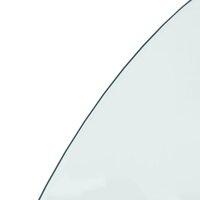 Glasplaat voor open haard halfrond 1200x600 mm