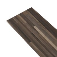 Vloerplanken zelfklevend 5,21 m&sup2; 2 mm PVC gestreept bruin