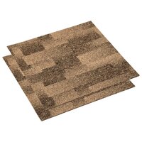 Tapijttegels 20 st 5 m&sup2; bruin