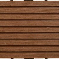 WPC Tegels 30x30cm 11 stuks 1m2 bruin