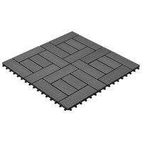 Terrastegels 11 stuks 30 x 30 cm WPC 1 m2 (grijs)