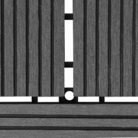 Terrastegels 11 stuks 30 x 30 cm WPC 1 m2 (grijs)