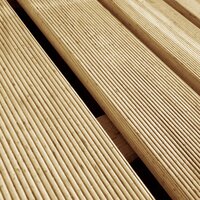 Terrastegels 6 st 50x50 cm hout groen