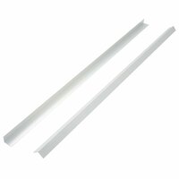 5 st Terras hoekplinten 170 cm aluminium zilverkleurig