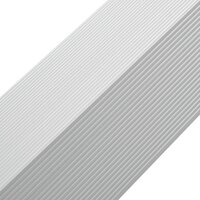 5 st Terras hoekplinten 170 cm aluminium zilverkleurig