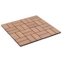 11 st Terrastegel 30x30 cm 1 m&sup2; HKC bruin