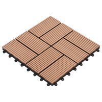 11 st Terrastegel 30x30 cm 1 m&sup2; HKC bruin