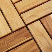 Terrastegels 20 st 30x30 cm massief teakhout