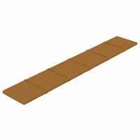 Wandpanelen 12 st 1,62 m&sup2; 90x15 cm fluweel bruin