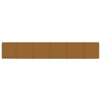 Wandpanelen 12 st 1,62 m&sup2; 90x15 cm fluweel bruin