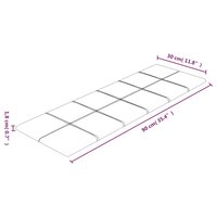 Wandpanelen 12 st 3,24 m&sup2; 90x30 cm stof lichtgeel