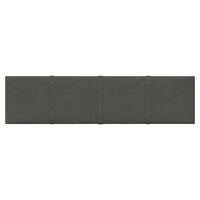 Wandpanelen 12 st 1,08 m&sup2; 60x15 cm fluweel donkergrijs