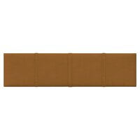 Wandpanelen 12 st 1,08 m&sup2; 60x15 cm fluweel bruin
