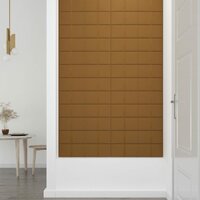 Wandpanelen 12 st 1,08 m&sup2; 60x15 cm fluweel bruin