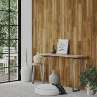 Wandpanelen houtlook 4,12 m&sup2; PVC bruin