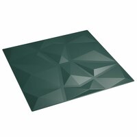 24 st Wandpanelen diamant 6 m&sup2; 50x50 cm XPS groen