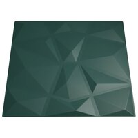 24 st Wandpanelen diamant 6 m&sup2; 50x50 cm XPS groen