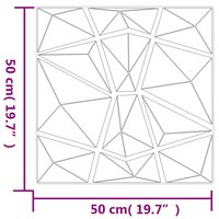 24 st Wandpanelen diamant 6 m&sup2; 50x50 cm XPS groen