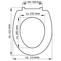 Toiletbril WHITE duroplast