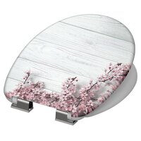 Toiletbril met soft-close FLOWERS &amp; WOOD