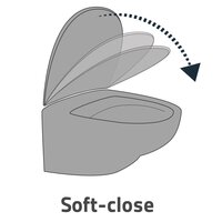 Toiletbril Memphis Soft-close matwit